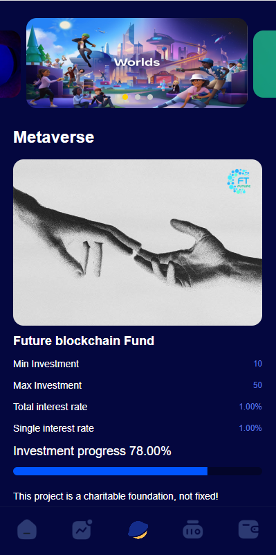 Blockchain investment system / meta-universe investment and finance system / cloud miner investment