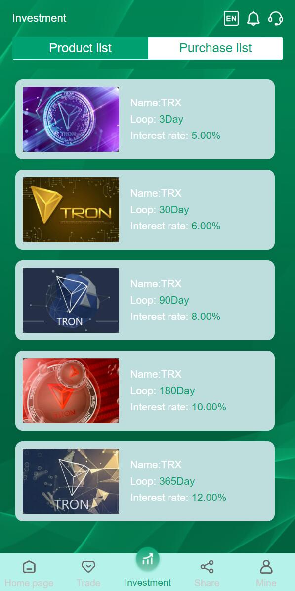 Multilingual TRX investment and financial management system Tron trx automatically collects wallet blockchain investment source code